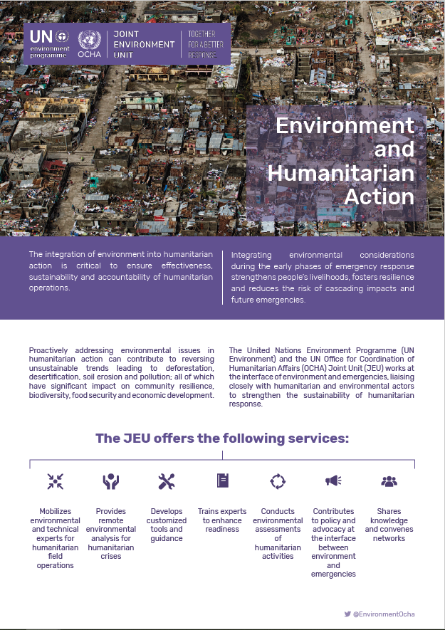 The Environment and Humanitarian Action (EHA) Network EECentre